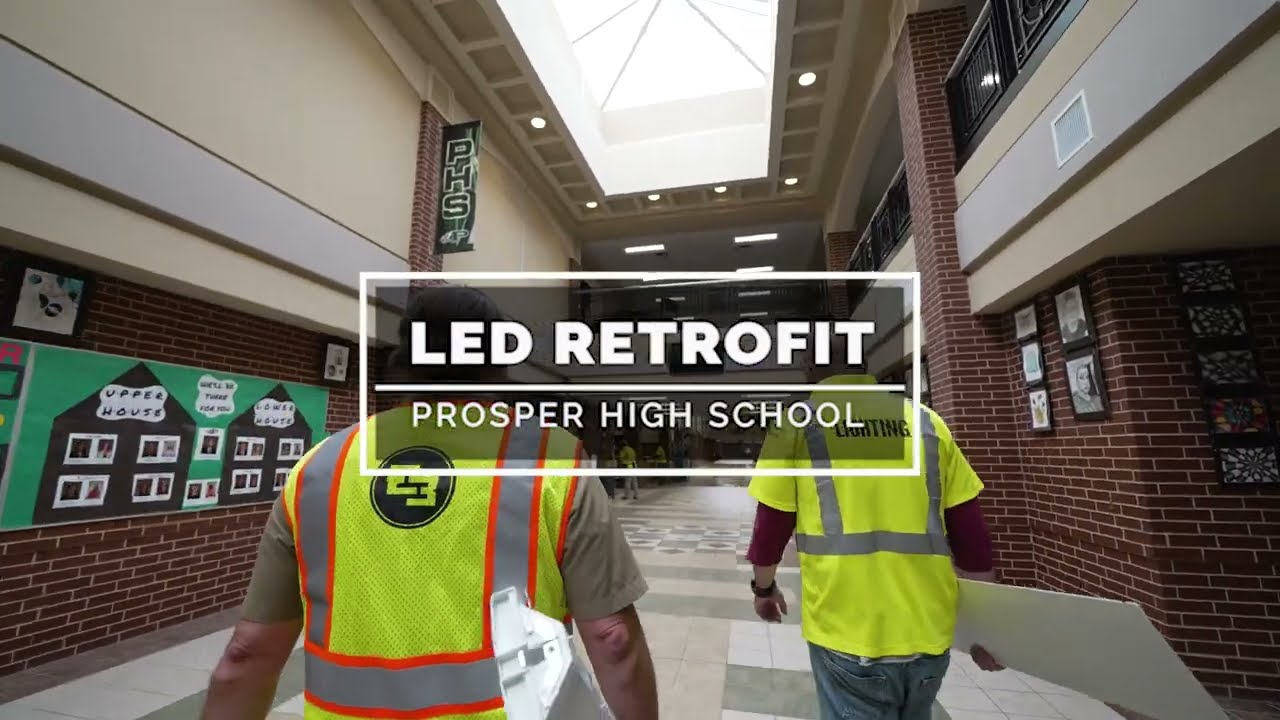 Construction Update - LED Retrofit at Prosper High School