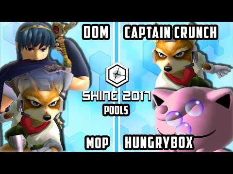 Shine 2017 SSBM - Liquid`Hungrybox & Liquid`Crunch Vs. Dom & Mop - Smash Melee Doubles Pools