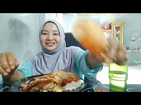 MUKBANG UDANG GALAH SUNGAI 2 EKOR GEDE BANGEEED🙏🙏