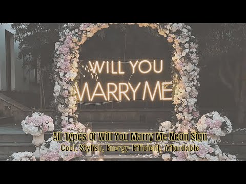 YouTube video about: Will you marry me neon lights?
