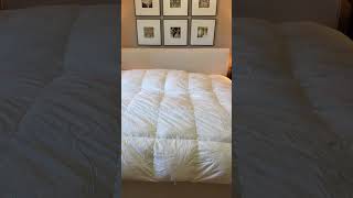 I have the oversized king and it’s perfect for a luxury hotel bed look ☁️ #amazo