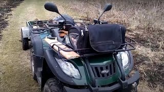 preview picture of video 'Квадроцикл JIANSHE 250ATV Заготовка дров'