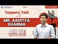 Chandigarh Toppers' Talk | Mr. Aaditya Sharma, AIR 70, UPSC CSE 2022