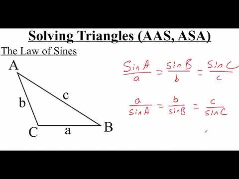 5.5.1 Law of Sines: Solving Triangles (AAS, ASA)