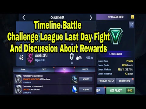 Timeline Battle Challenge League Last Day Fight and Rewards Discussion - Marvel Future Fight