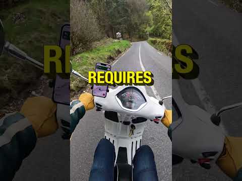 This is HOW the #vespa handles TWISTS and TURNS #shorts