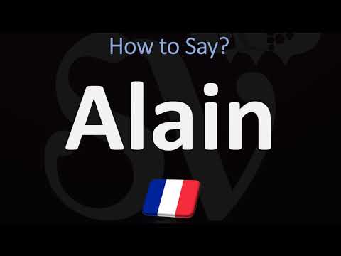 How to Pronounce Alain? | French Names Pronunciation Guide