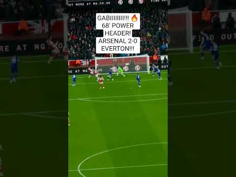GABRIEL GOAL TODAY! Monster Header vs Everton 68' | Arsenal 2-0