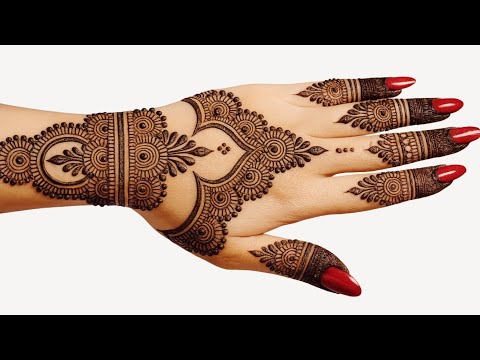 Very simple easy back hand mehndi design | stylish mehndi designs | mehandi design | mehandi |mehndi