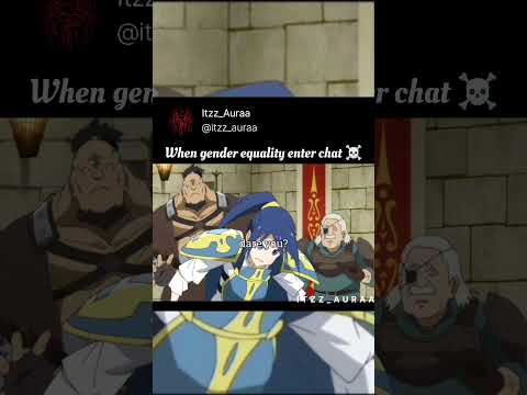 Gender equality hits hard ☠️☠️#anime #animeedit #amv #amvedit #hero #cautious #viral #anemoarchon