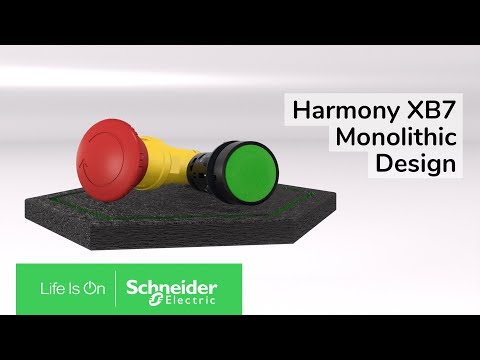 Monolithic Designed Harmony Pushbutton | Schneider Electric