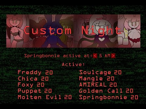 Dormitabis s - Custom Night 10/20, all challenges