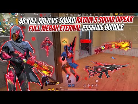 46 Kills Solo VS Full Red Squad!!! Average 5 Squads on Peak Alone Until Booyah 🔥🔥🔥