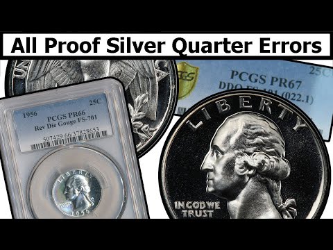 Proof Silver Washington Quarter Errors & Varieties Complete Guide - Values & Clear Explanation