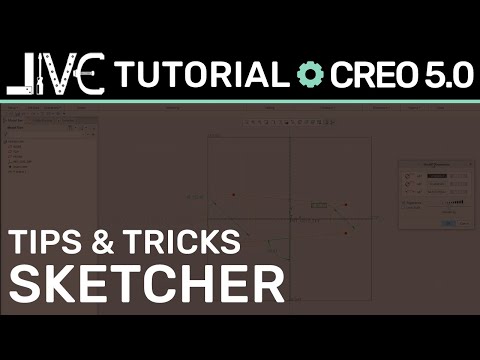 Creo 5.0 Tutorial - How to Use the Sketcher: Basic Tricks and Tips