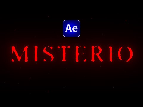 Animar texto estilo terror en After Effects