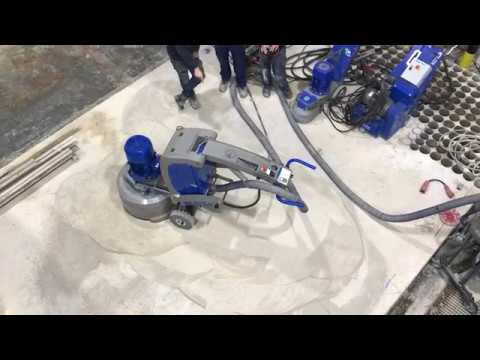 Schuren van betonvloeren