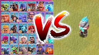ALL TROOPS vs. ICE WIZARD!! 😀TROLL TO DEATH!🔸Clash Of Clans
