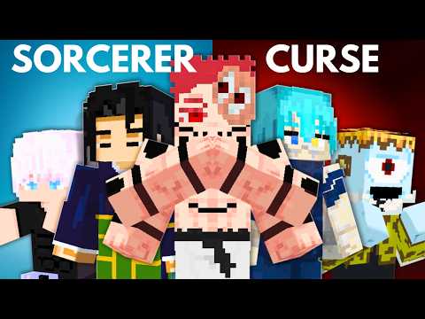 100 Players Simulate A Jujutsu Kaisen SMP in Minecraft