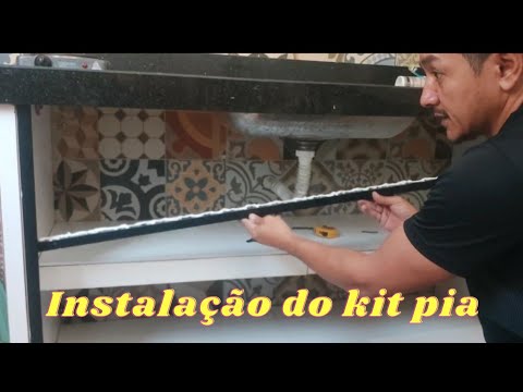how to assemble and install the sink kit, step by step