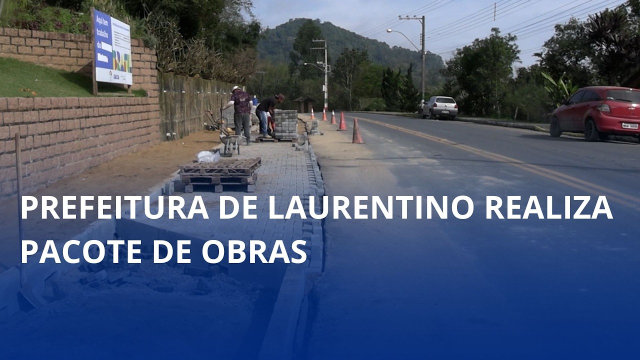 Prefeitura de Laurentino realiza pacote de obras
