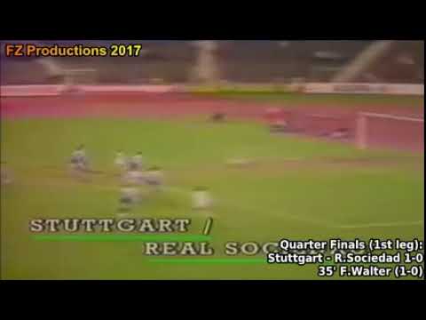 Stoccarda - Real Sociedad 1-0 - Coppa U.E.F.A. 1988-89 - quarti di finale - andata