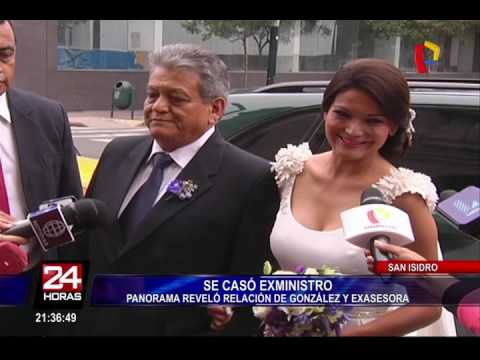 Exministro Mariano González contrajo matrimonio con su exasesora