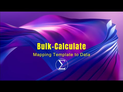How to Map Template to Data