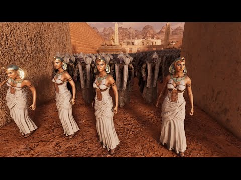 DARK MAGICIAN CLEOPATRA AND GHOST PROTECT THE PYRAMIDS FROM ORCS -Ultimate Epic Battle Simulator 2