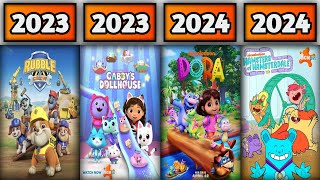 NICK JR. CHANNEL CURRENT ANIMATED TV SERIES PROGRAMMING (2010-2026)