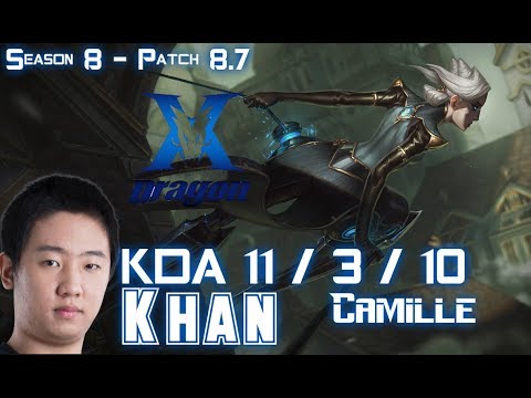 KZ Khan CAMILLE vs POPPY Top - Patch 8.7 KR Ranked