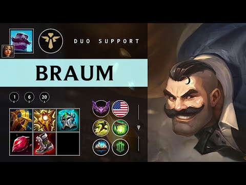 Braum Support vs Pantheon - NA Master Patch 25.23