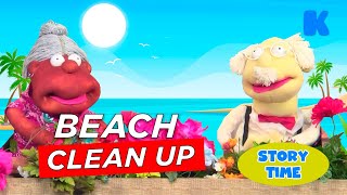 Beach Clean Up | Bed Time Stories for Kids | Kidsa English Story Time