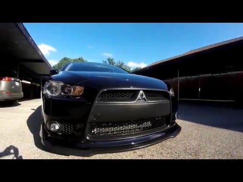 2015 Lancer GT lowered on Tein Street Basis Coilovers!