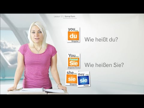 German for Beginners 12 -  Formal and Informal (Sie/du)