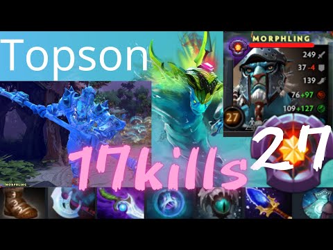 Topson Morphling vs Nine Dark Willow, Kunkka, Phantom Lancer - finally PL vs PL - dota2