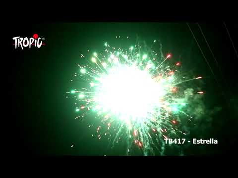 TB417 Estrella (100 shots) - TROPIC Fireworks, Fajerwerki, Feuerwerk, Vuurwerk, Feu d'artifice