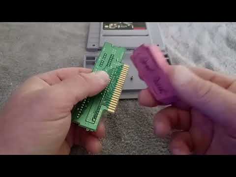 Super Nintendo SNES Simple Fix for when a Game Won't play.