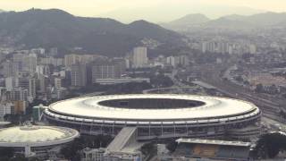 preview picture of video 'Aerial tracking away from Maracanã stadium'