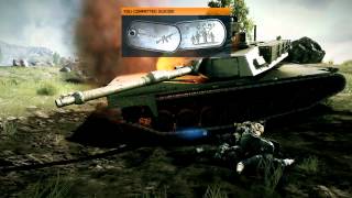 Battlefield 3 Online - Tank Destroyer/Kamikaze Close enough!