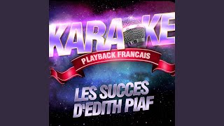 La Vie En Rose — Karaoké Playback Instrumental — Rendu Célèbre Par Edith Piaf