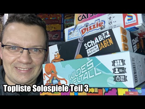 Solospiele Topliste Teil 3 - Abenteuer, Logik, Kinder- aber auch Kennerspiele - für Jung und Alt