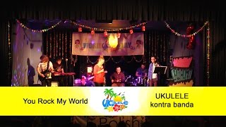 preview picture of video 'Ukulele kontra banda - You Rock My World'