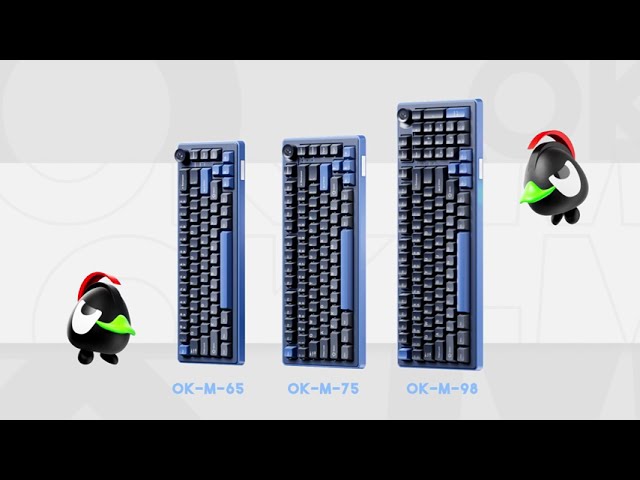 Teclado Ducky OK-M 68 Compacto 65% Tri-mode Hot-swap RGB Táctil (pt) video