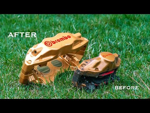 Powder Coating the STi Brembo Brakes