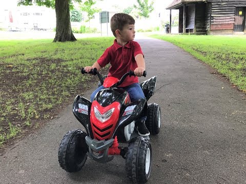 ATV 6V Ride On for Kids in Real Life  | Quad Bike| First time riding Power Wheels Ride on ATV