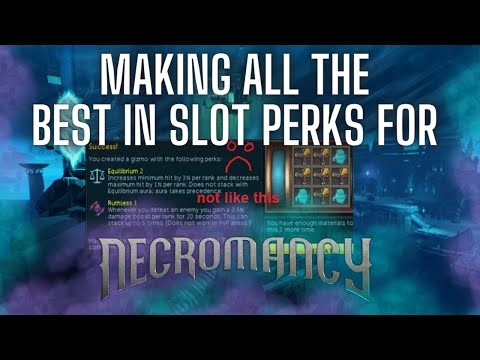 These are the best in slot Necromancy perks for the 200m race!