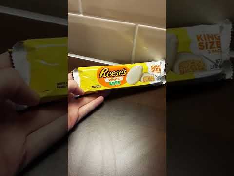 REESE'S KING SIZE 💛 #shorts #reeses #peanutbutter #whitechocolate #candy #american #hershey