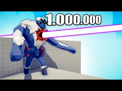 1.000.000 DAMAGE LASER GUN vs UNITS - TABS | Totally Accurate Battle Simulator 2023