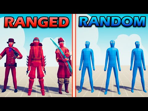 RANGED TEAM vs RANDOM UNITS TEAM - Totally Accurate Battle Simulator | TABS